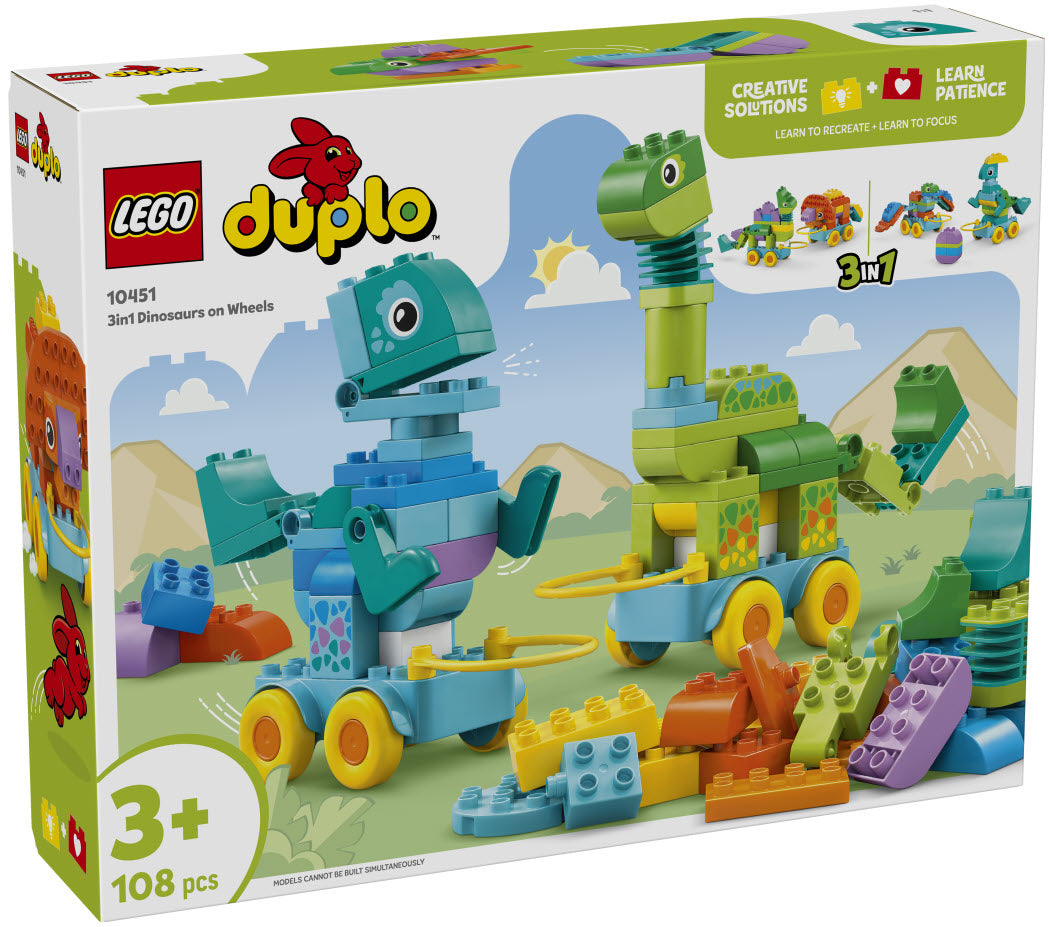 LEGO DUPLO 10451 Dinos auf Rädern 3-in-1-Set