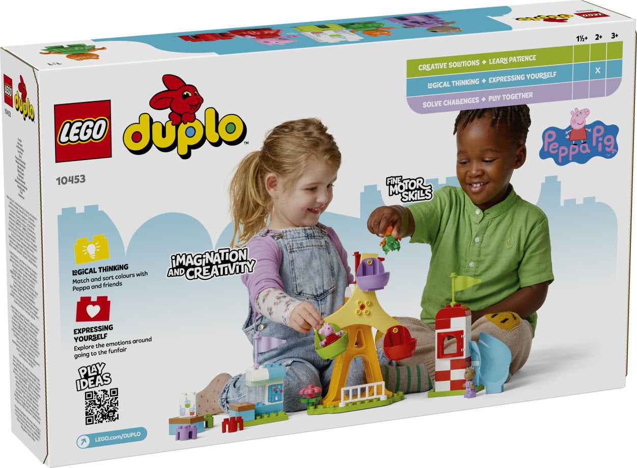 Box Rückseite: LEGO DUPLO 10453 Jahrmarkt