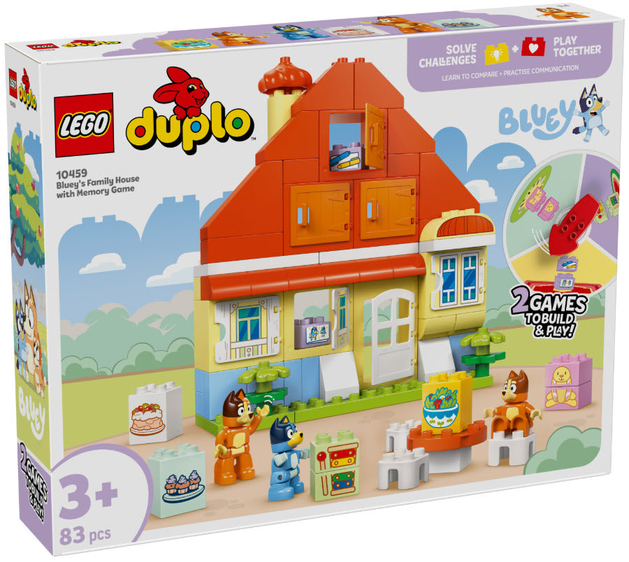 LEGO DUPLO 10459 Blueys Familienhaus mit Memory-Spiel
