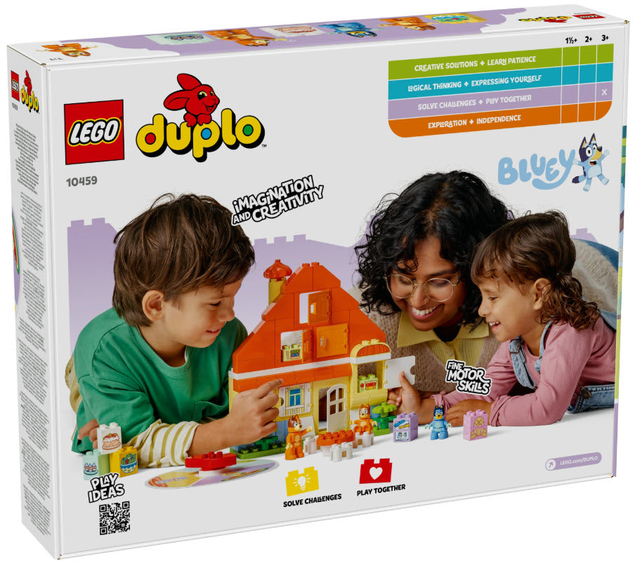 Box Rückseite: LEGO DUPLO 10459 Blueys Familienhaus mit Memory-Spiel