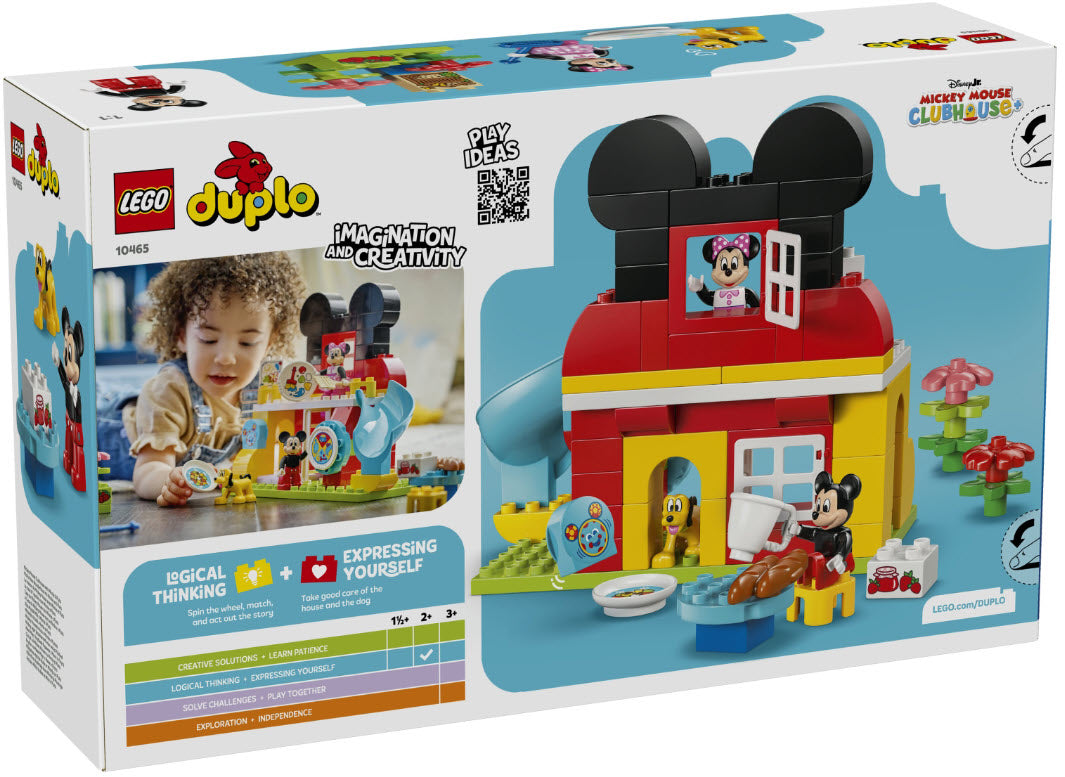Box Rückseite: LEGO DUPLO 10465 Micky Maus Wunderhaus mit Minnie und Pluto