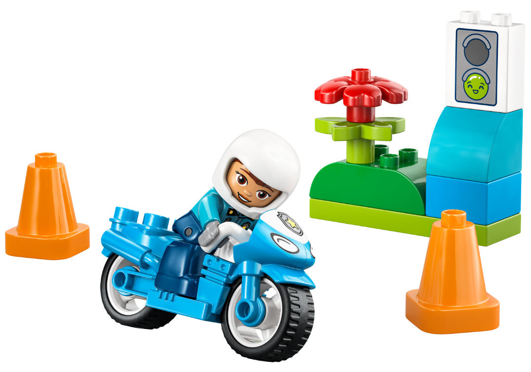 Inhalt: LEGO DUPLO 10471 Blaues Polizeimotorrad