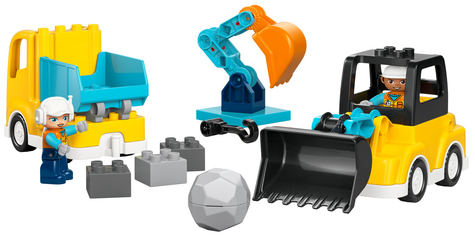 Inhalt: LEGO DUPLO 10475 Baufahrzeuge – 3-in-1-Set