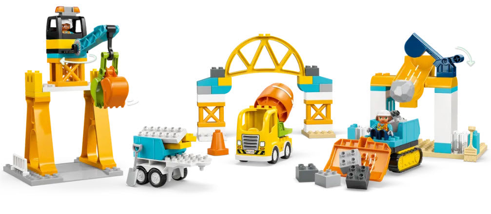 Detail 1: LEGO DUPLO 10476 Baustelle mit Baufahrzeugen – 3-in-1-Set