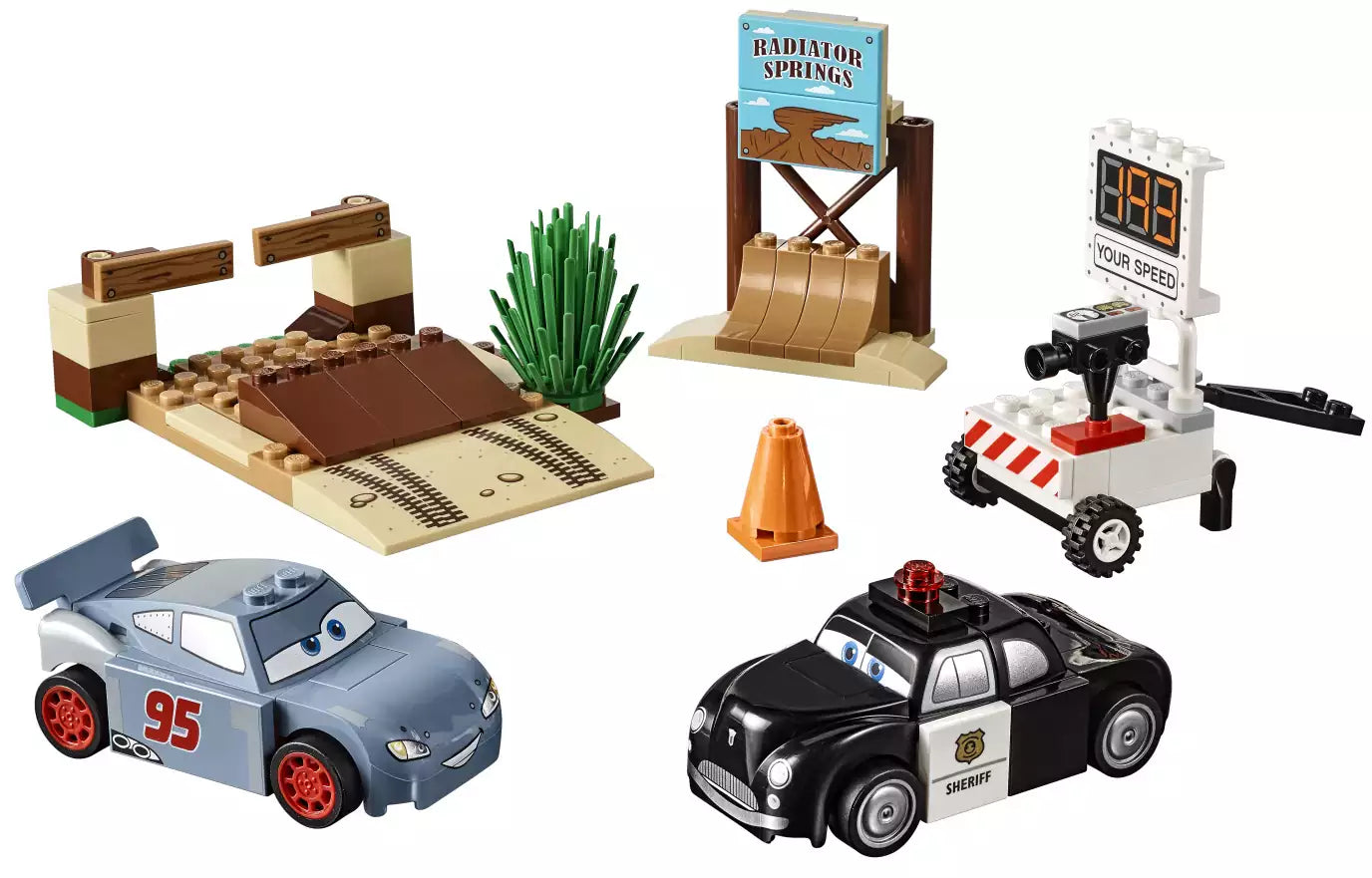 Inhalt: LEGO Juniors 10742 Rasante Trainingsrunden in der Teufelsschanze