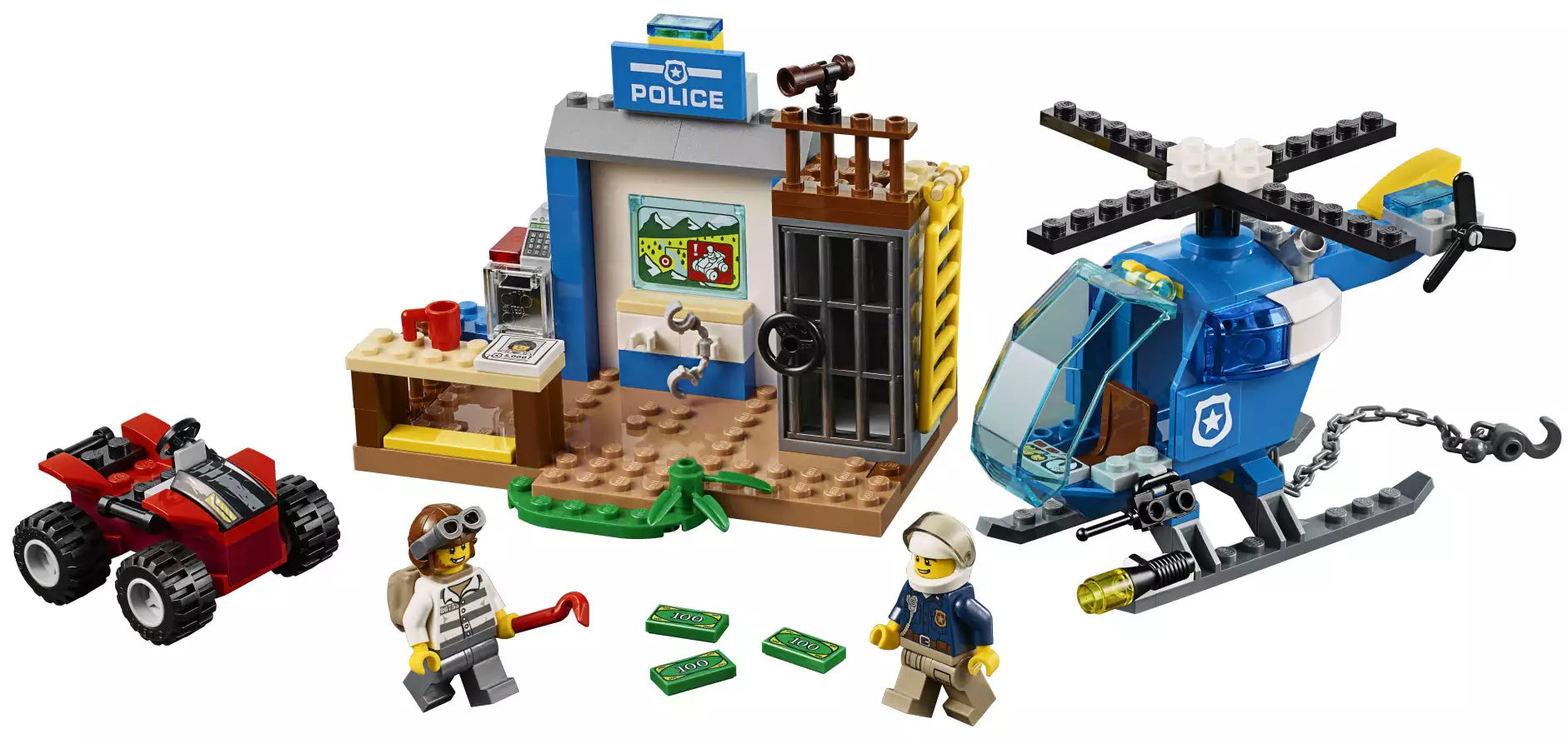 Inhalt: LEGO Junior 10751 Gebirgspolizei auf Verfolgungsjagd