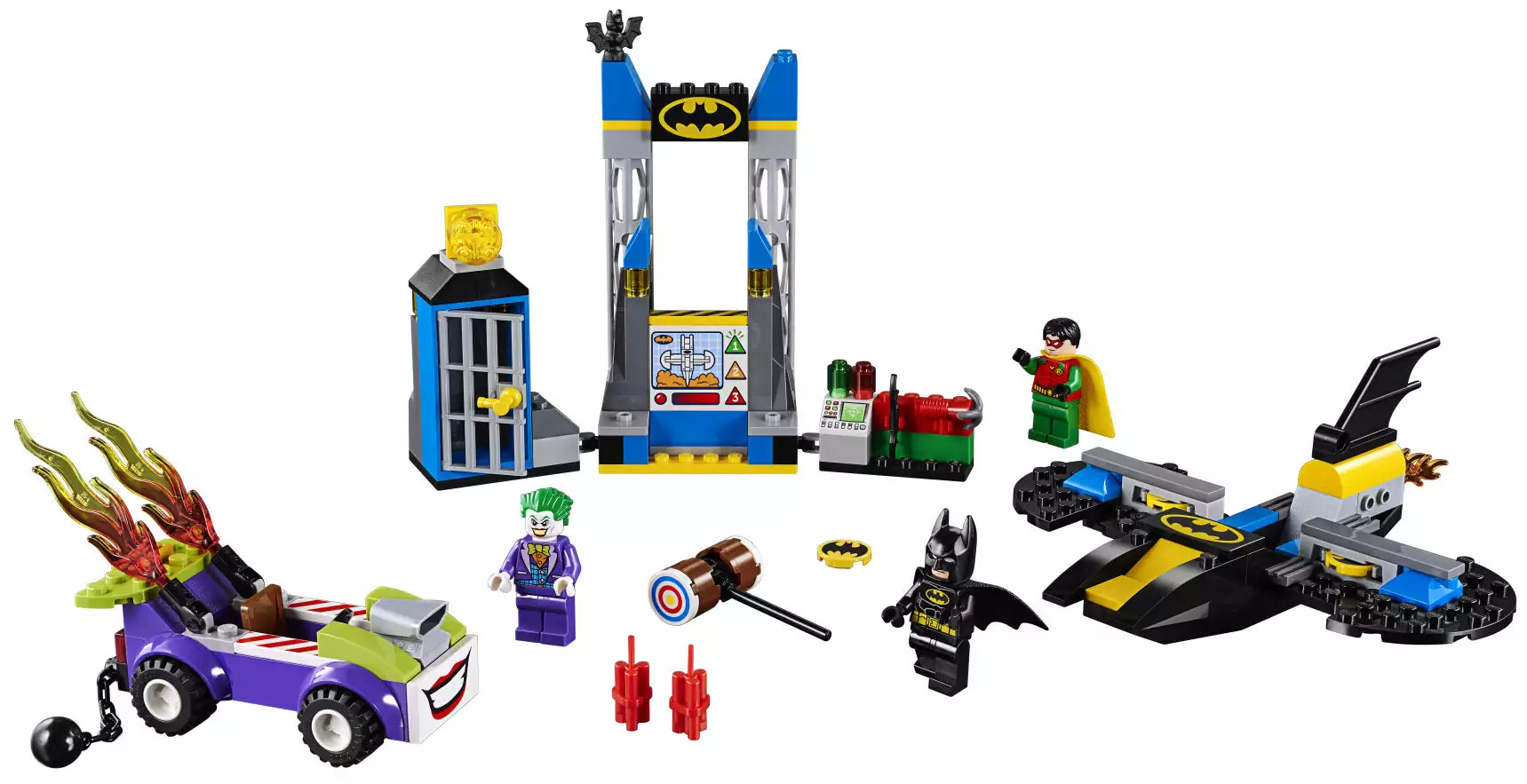 Inhalt: LEGO Junior 10753 Der Joker und die Bathöhle