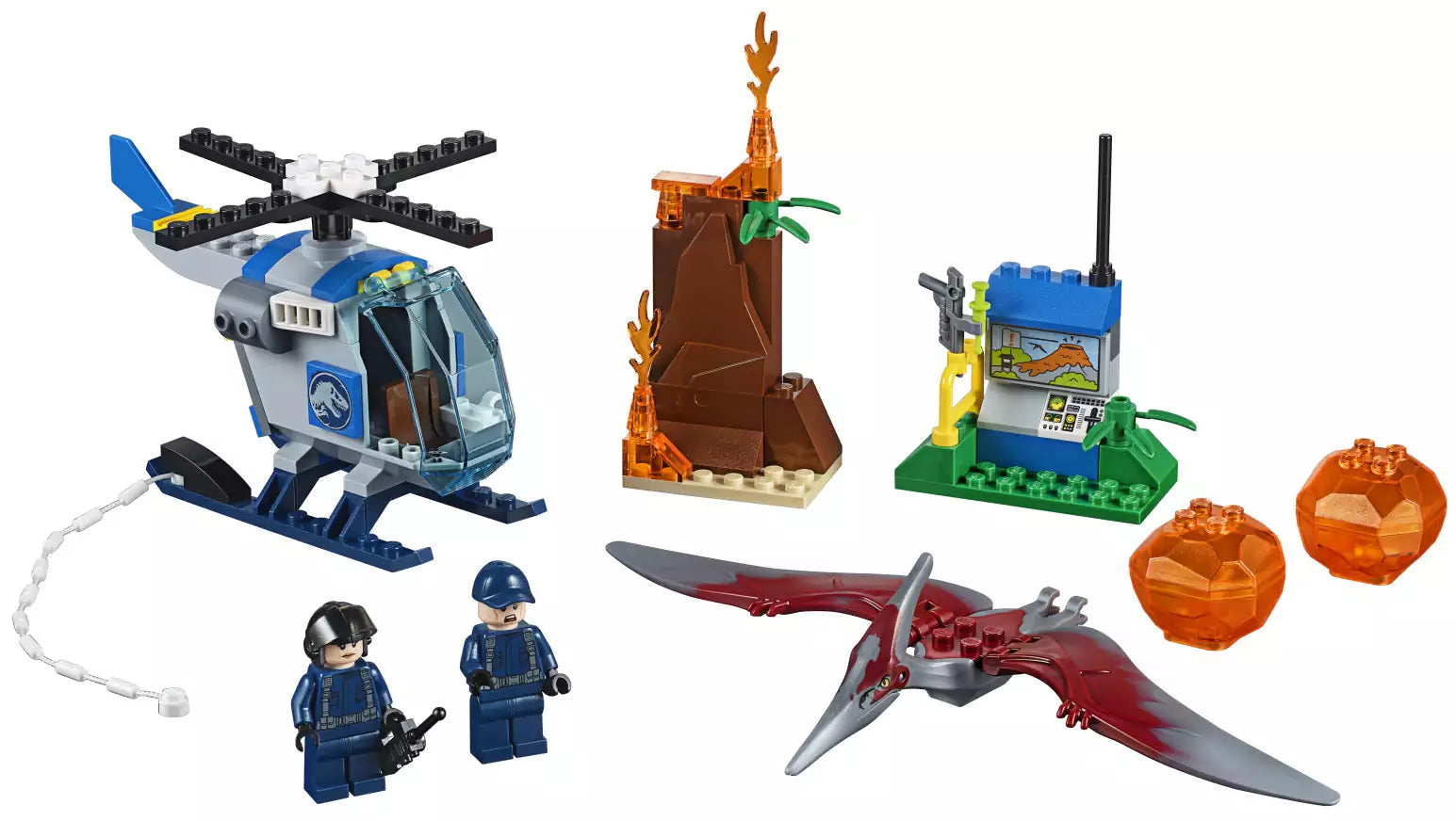 Inhalt: LEGO Juniors 10756 Flucht vor dem Pteranodon