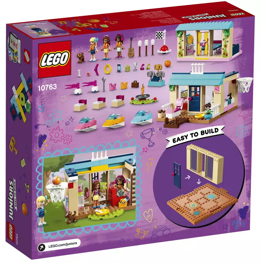 Box Rückansicht: LEGO Juniors 10763 Stephanies Haus am See