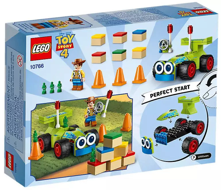 Box Rückansicht: LEGO Toy Story 4 10766 Woody & Turbo