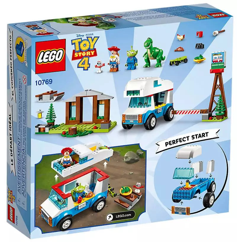 Box Rückansicht: LEGO Toy Story 4 10769 Ferien mit dem Wohnmobil