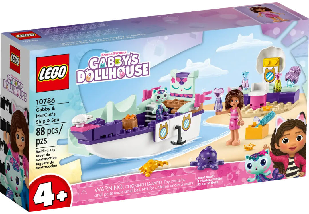 LEGO Gabby's Dollhouse 10786 Meerkätzchens Schiff und Spa