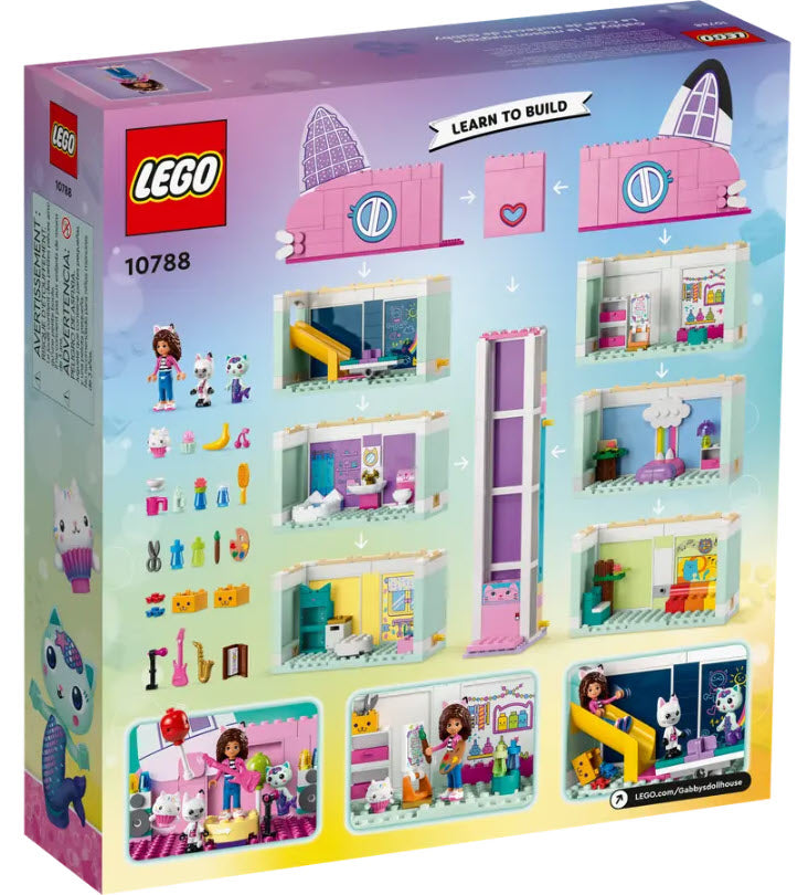 Box Rückansicht: LEGO Gabby's Dollhouse 10788 Gabbys Puppenhaus