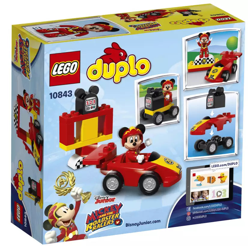 Box Rückansicht: LEGO DUPLO 10843 Mickys Rennwagen