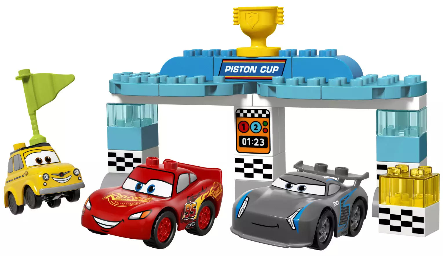 Inhalt: LEGO DUPLO Cars 10857 Piston-Cup-Rennen