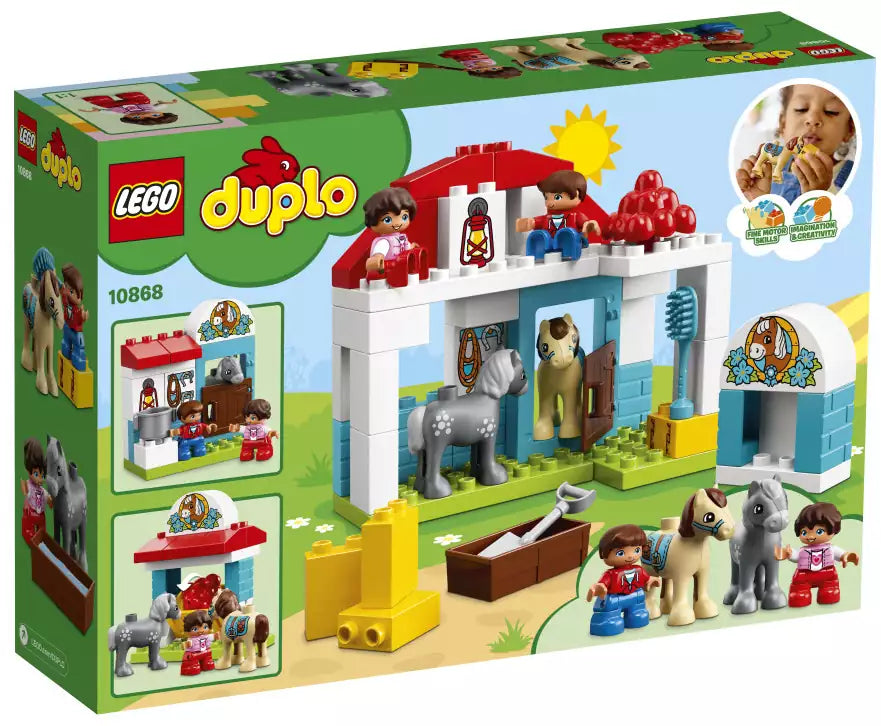 Box Rückansicht: LEGO DUPLO 10868 Pferdestall
