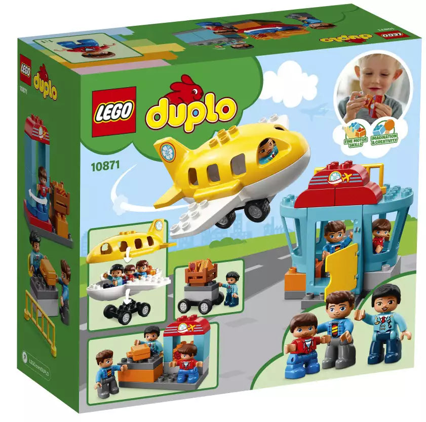Box Rückansicht: LEGO DUPLO 10871 Flughafen
