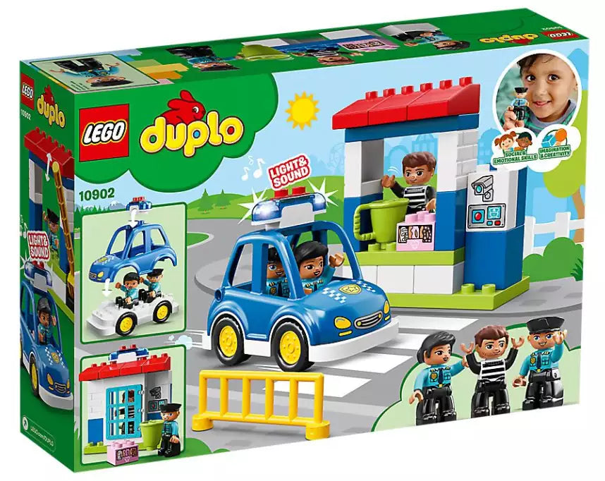 Box Rückseite: LEGO DUPLO 10902 Polizeistation