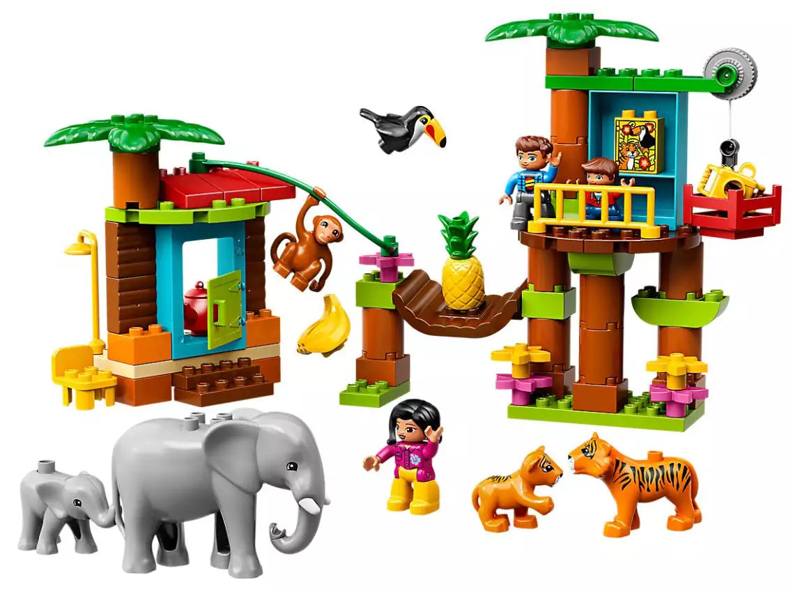Inhalt: LEGO DUPLO 10906 Baumhaus im Dschungel