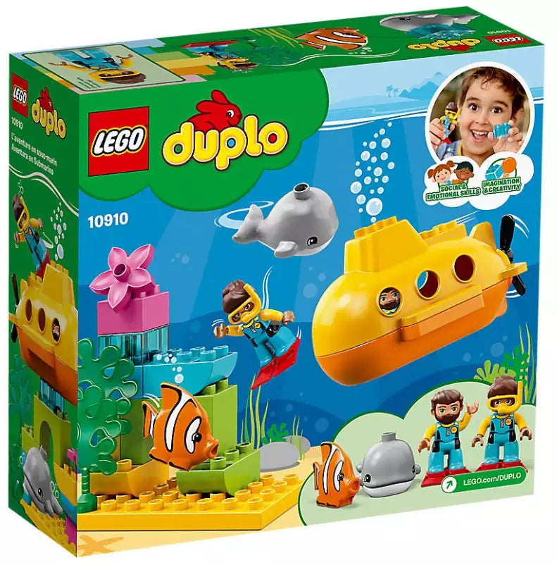 Box Rückansicht: LEGO DUPLO 10910 U-Boot-Abenteuer