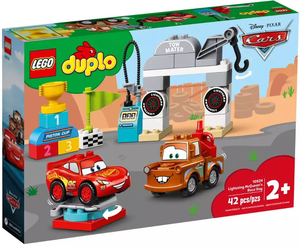 Box Rückansicht: LEGO DUPLO Cars 10924 Lightning McQueens großes Rennen