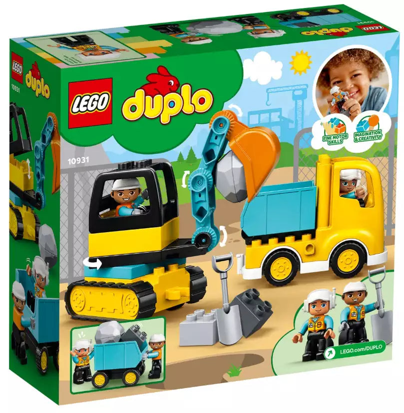 Box Rückansicht: LEGO DUPLO 10931 Bagger und Laster