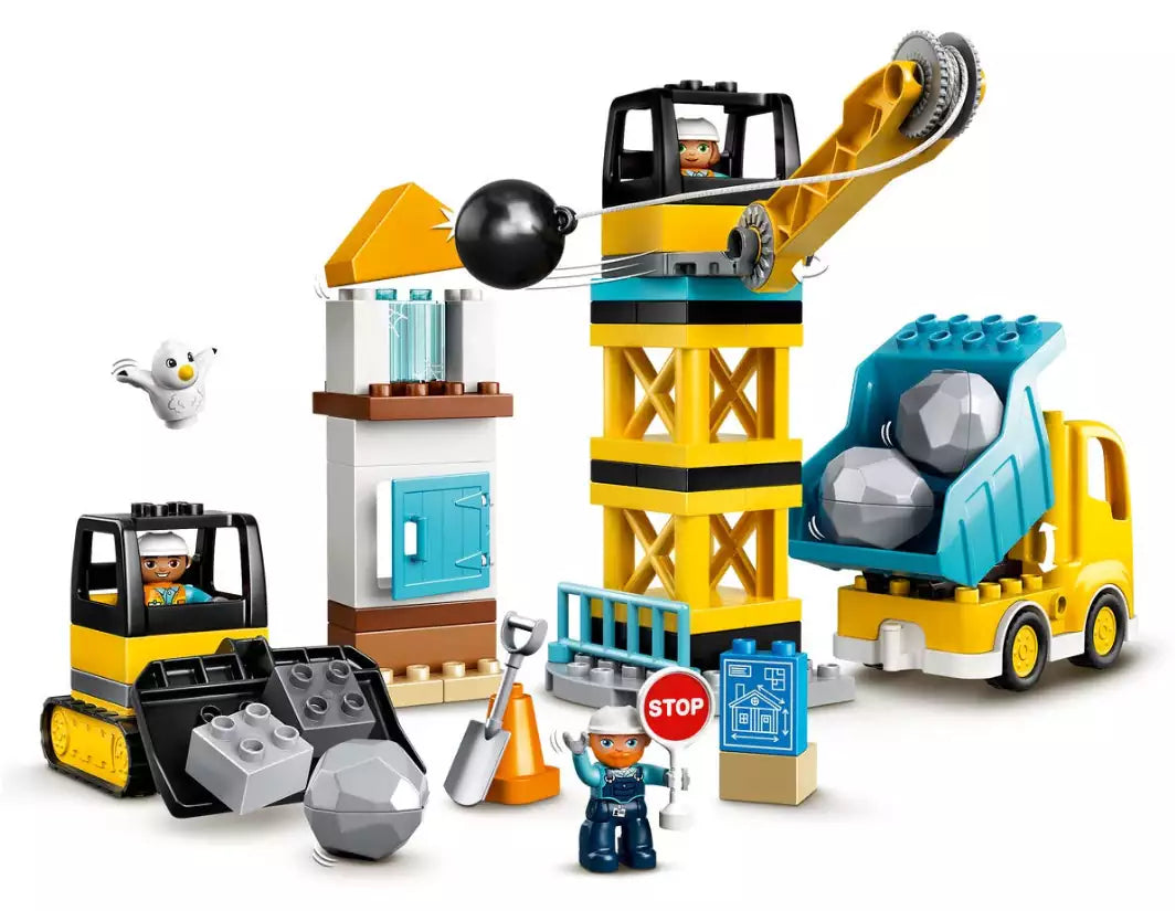 Inhalt: LEGO DUPLO 10932 Baustelle mit Abrissbirne