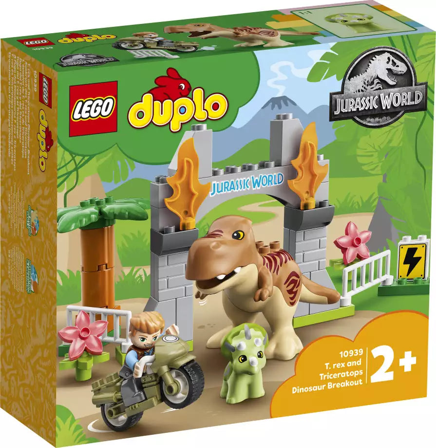 LEGO DUPLO 10939 Ausbruch des T. rex und Triceratops