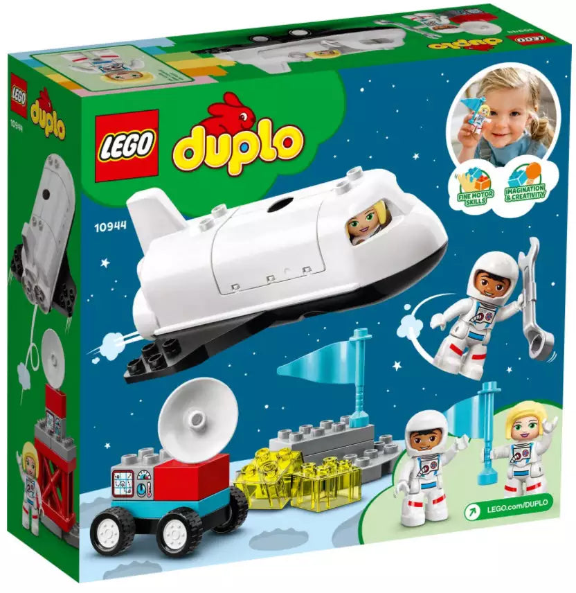 Box Rückansicht: LEGO DUPLO 10944 Spaceshuttle Weltraummission