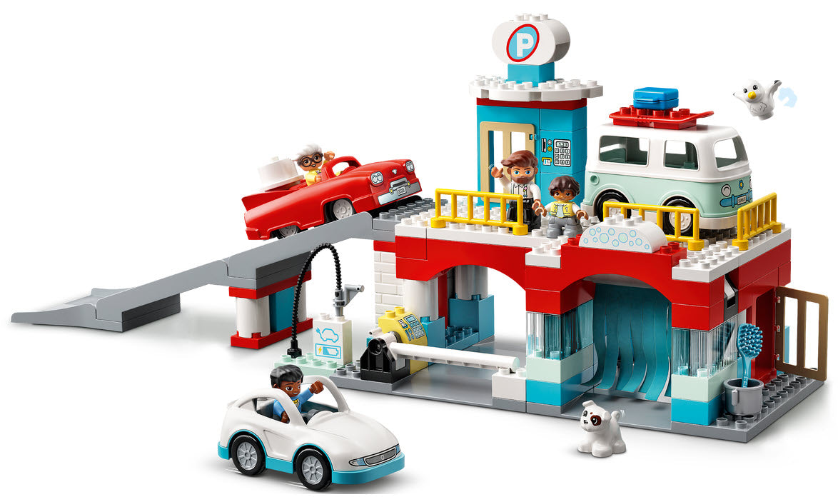 Inhalt: LEGO DUPLO 10948 Parkhaus mit Autowaschanlage