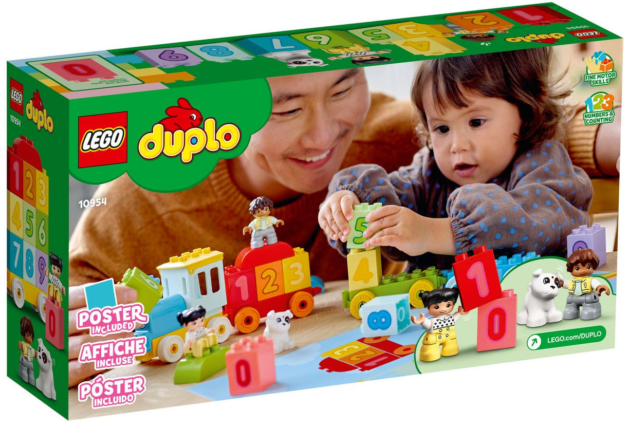Box Rückansicht: LEGO DUPLO 10954 Zahlenzug – Zählen lernen