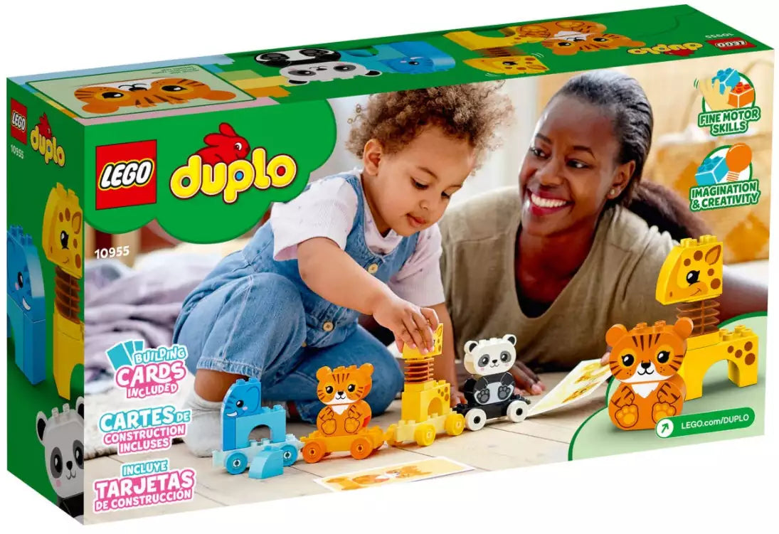Box Rückansicht: LEGO DUPLO 10955 Mein erster Tierzug