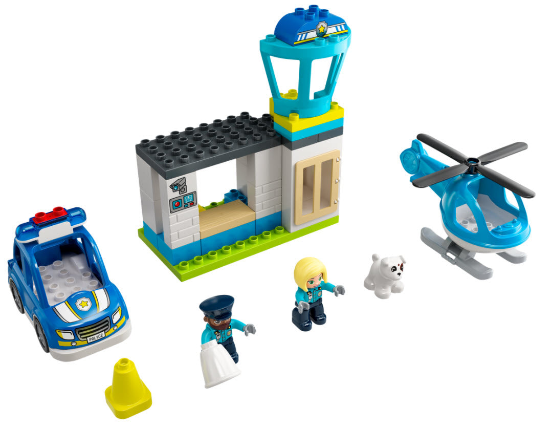 Inhalt: LEGO DUPLO 10959 Polizeistation mit Hubschrauber
