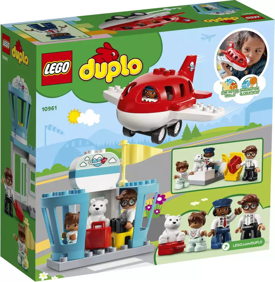 Box Rückansicht: LEGO DUPLO 10961 Flugzeug & Flughafen