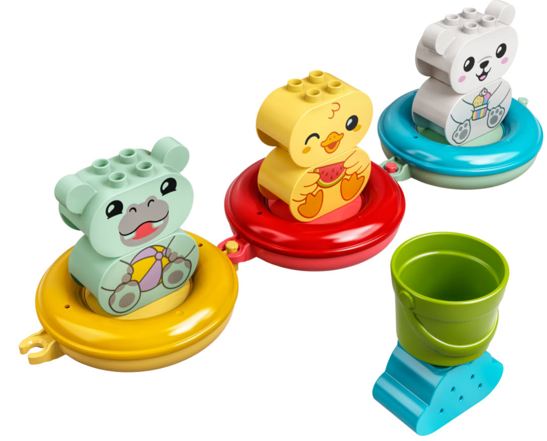Inhalt: LEGO DUPLO 10965 Badewannenspaß: Schwimmender Tierzug