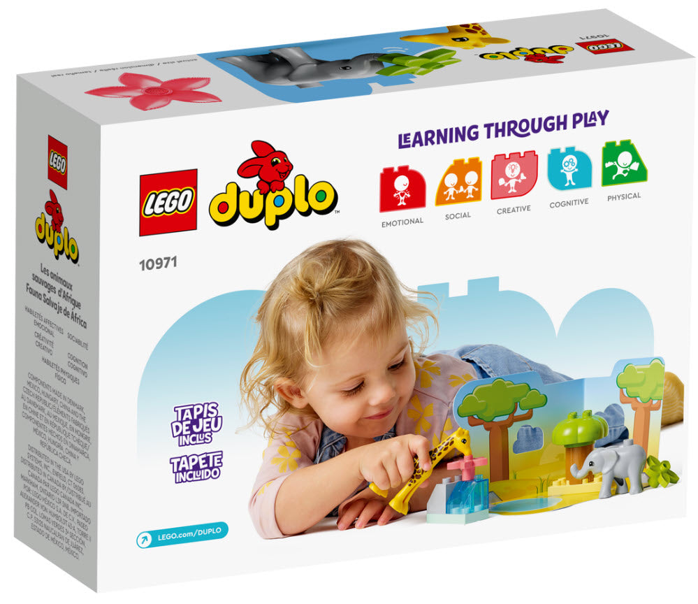 Box Rückseite: LEGO DUPLO 10971 Wilde Tiere Afrikas