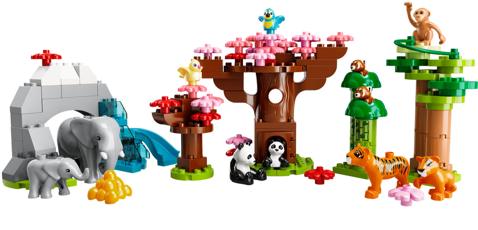 Inhalt: LEGO DUPLO 10974 Wilde Tiere Asiens