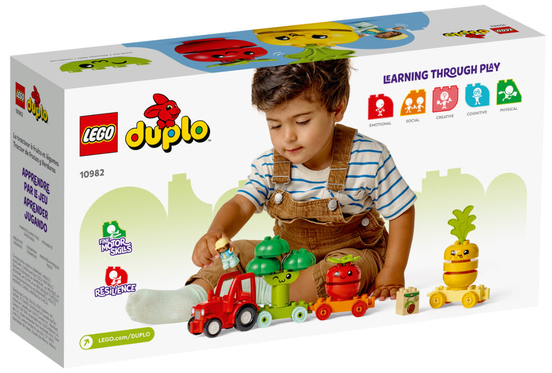 Box Rückseite: LEGO DUPLO 10982 Obst- und Gemüse-Traktor