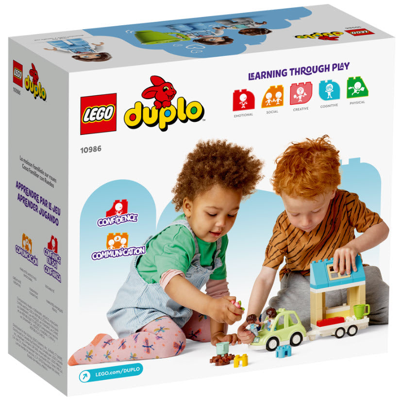 Box Rückseite: LEGO DUPLO 10986 Zuhause auf Rädern