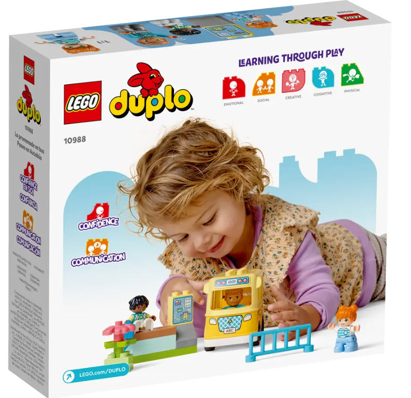 Box Rückseite: LEGO DUPLO 10988 Die Busfahrt