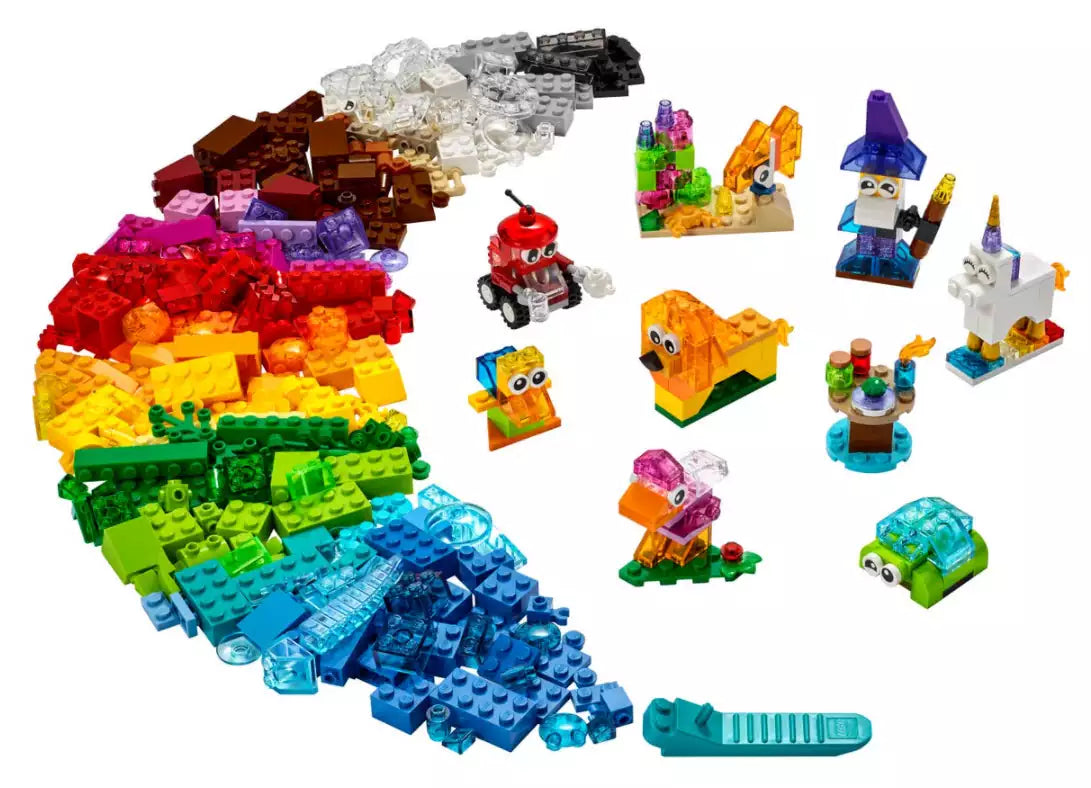 Inhalt: LEGO Classic 11013 Kreativ-Bauset mit durchsichtigen Steinen