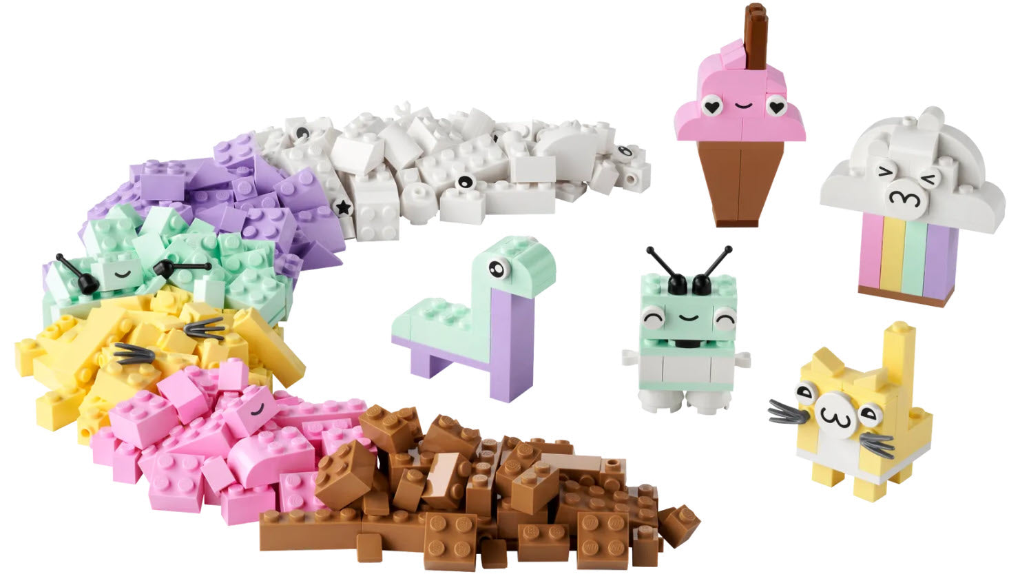 Inhalt: LEGO Classic 11028 Pastell Kreativ-Bauset