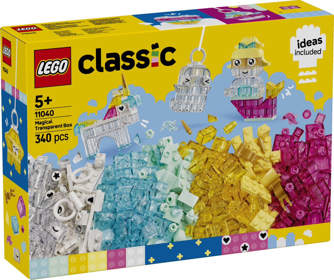 LEGO Classic 11040 Zauberbox mit durchsichtigen Steinen