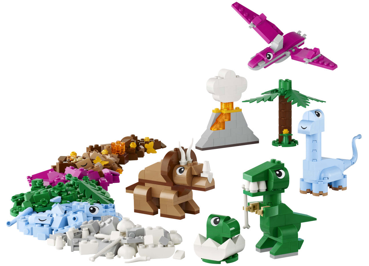 Inhalt: LEGO Classic 11041 Kreative Dinosaurier