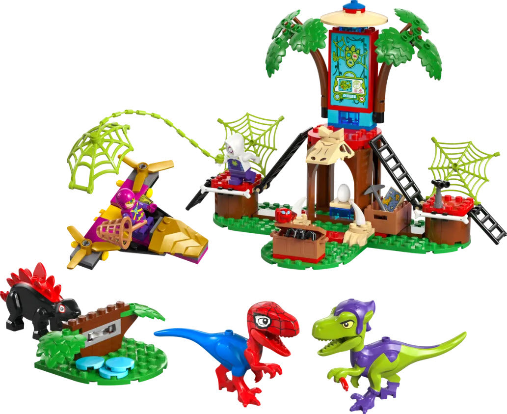 Inhalt: LEGO Super Heroes 11200 Showdown am Baumhaus: Spidey-Rex vs. Gobby-Raptor