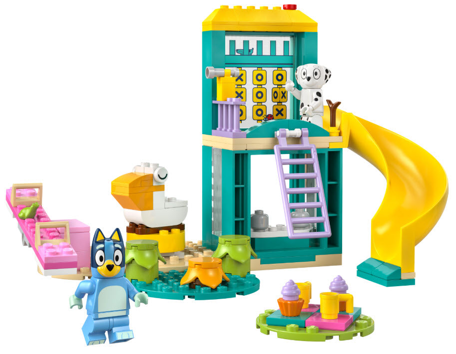Inhalt: LEGO Bluey 11201 Bluey und Chloe auf dem Spielplatz