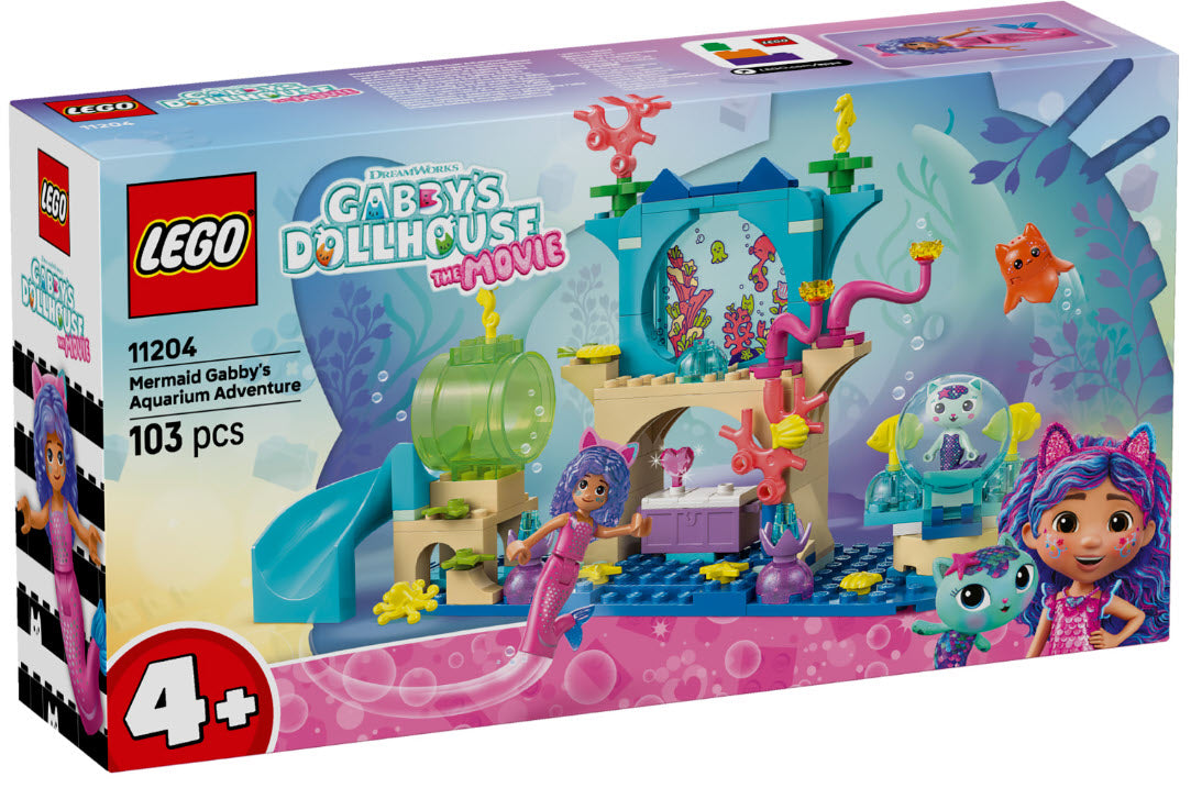 LEGO Gabby's Dollhouse 11204 Meerjungfrau Gabbys Aquarium Abenteuer