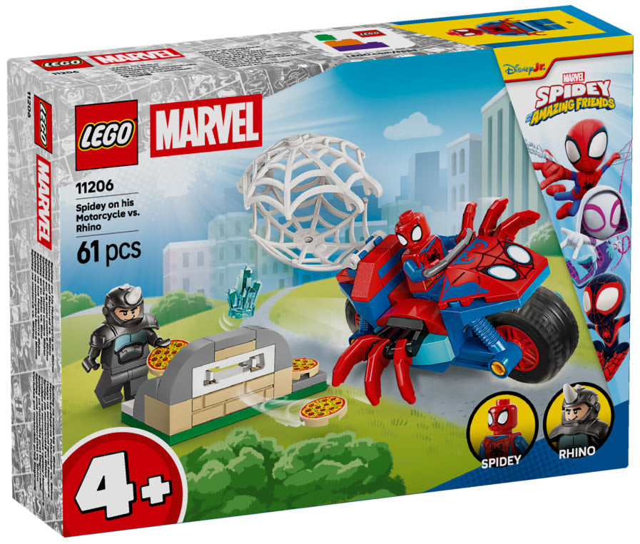 LEGO Super Heroes 11206 Spidey auf Motorrad vs. Rhino