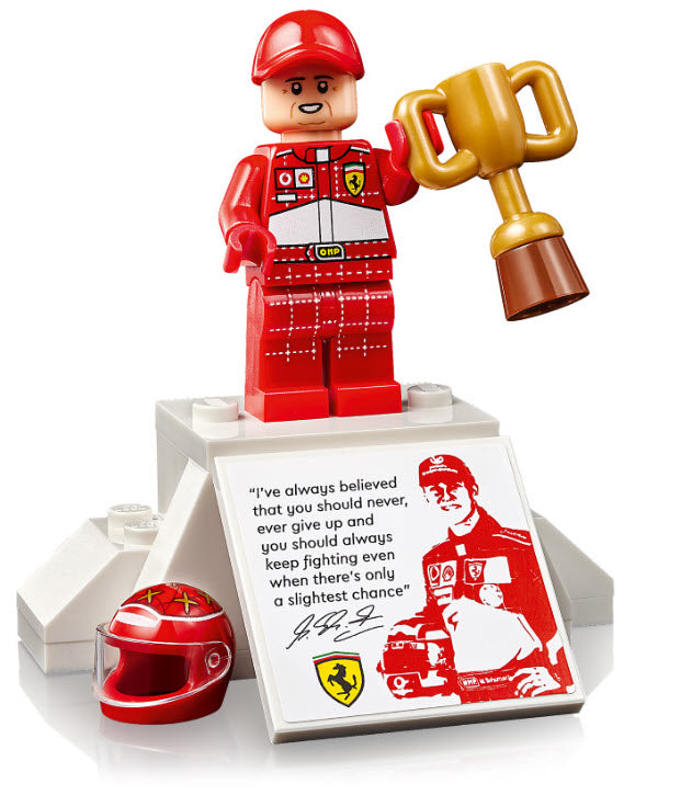 Detail 1: LEGO Icons 11375 Ferrari F2004 und Michael Schumacher