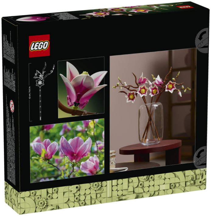 Box Rückseite: LEGO Botanicals 11510 Magnolienzweige